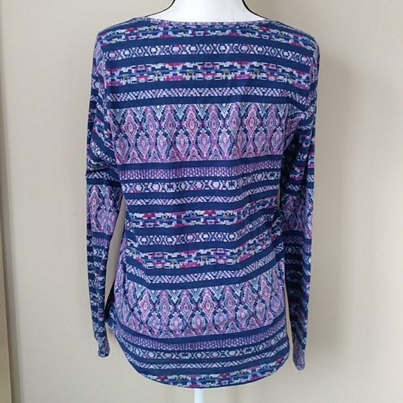 Sonoma The Everyday Tee Long Sleeve Shirt M Purple Blue - Picture 6 of 11